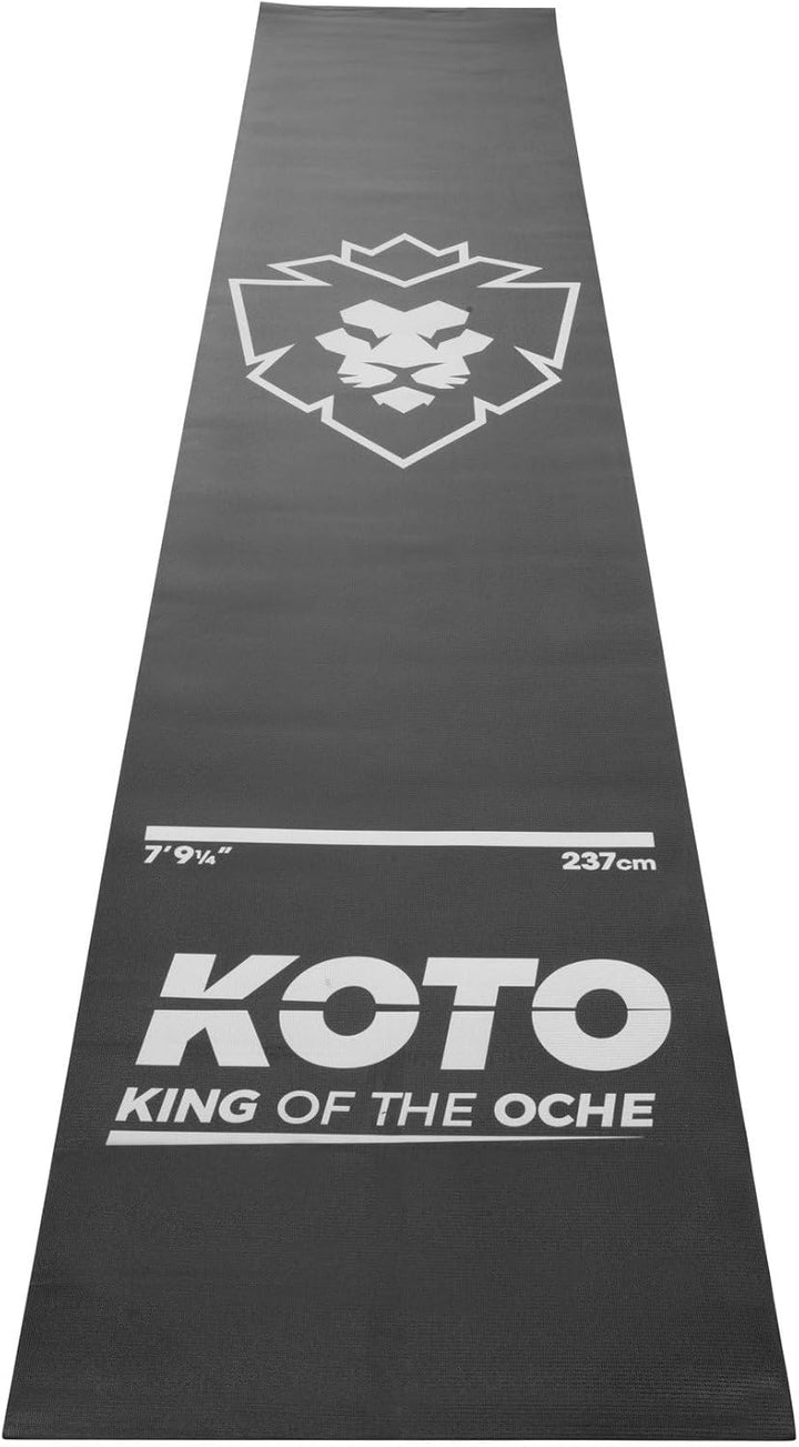 KOTO - Foam Carpet 290 x 60 cm, Schaum Dartmatte Schwarz für Anfänger und Profis, Dart Teppich rutsc