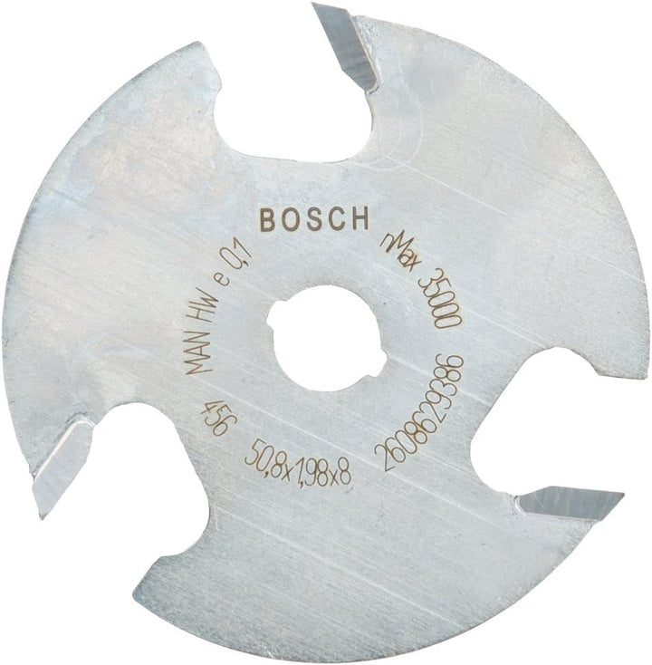 Bosch Professional Scheibennutfräser Expert for Wood (Holz, 8 x 51 x 2 mm, Zubehör Handfräse) Arbeit