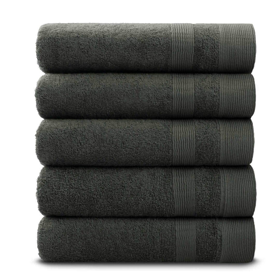 PandaHome Handtuch Set aus Baumwolle - 5 Handtücher - 100% Baumwolle Towel, Schnelltrocknend Weich S