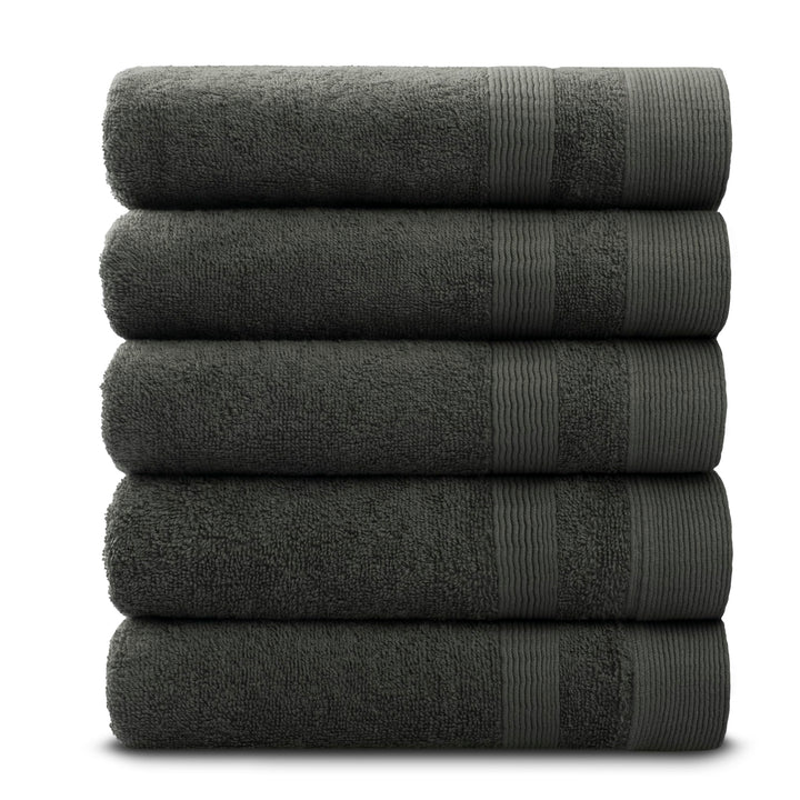 PandaHome Handtuch Set aus Baumwolle - 5 Handtücher - 100% Baumwolle Towel, Schnelltrocknend Weich S