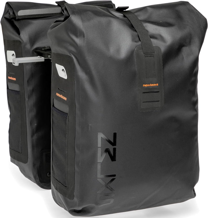 New Looxs Unisex-Adult Varo Double MIK Doppelte Fahrradtasche, Black, Gemiddeld Gemiddeld Schwarz, G