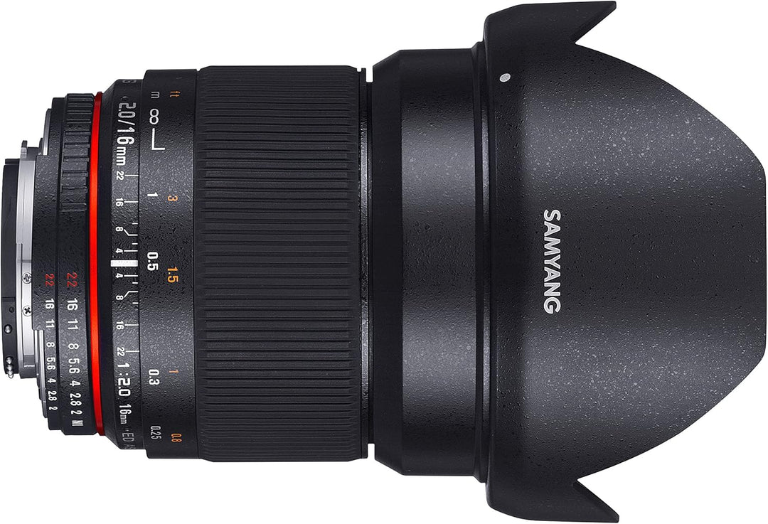 Samyang 16mm F2.0 Objektiv für Anschluss Olympus 4/3 Olympus 4/3 Single, Olympus 4/3 Single