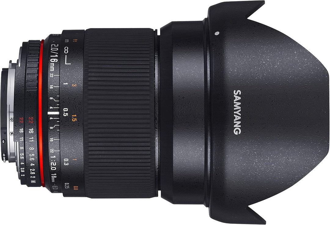 Samyang 16mm F2.0 Objektiv für Anschluss Olympus 4/3 Olympus 4/3 Single, Olympus 4/3 Single