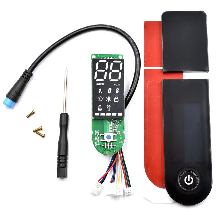 myBESTscooter - BLE-Dashboard-Platine LED-Anzeige für Xiaomi 1S Pro und Pro2 Elektroroller (4 Kabel,