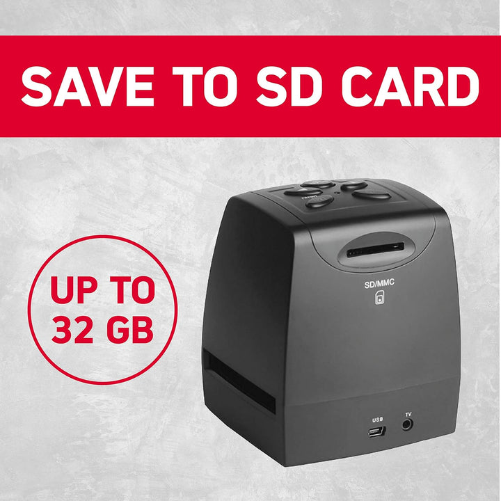 AgfaPhoto Photo-Realiview AFS100 – Digitaler Film-Scanner 35 mm/135 und Dias (10 MP, LCD-Bildschirm,