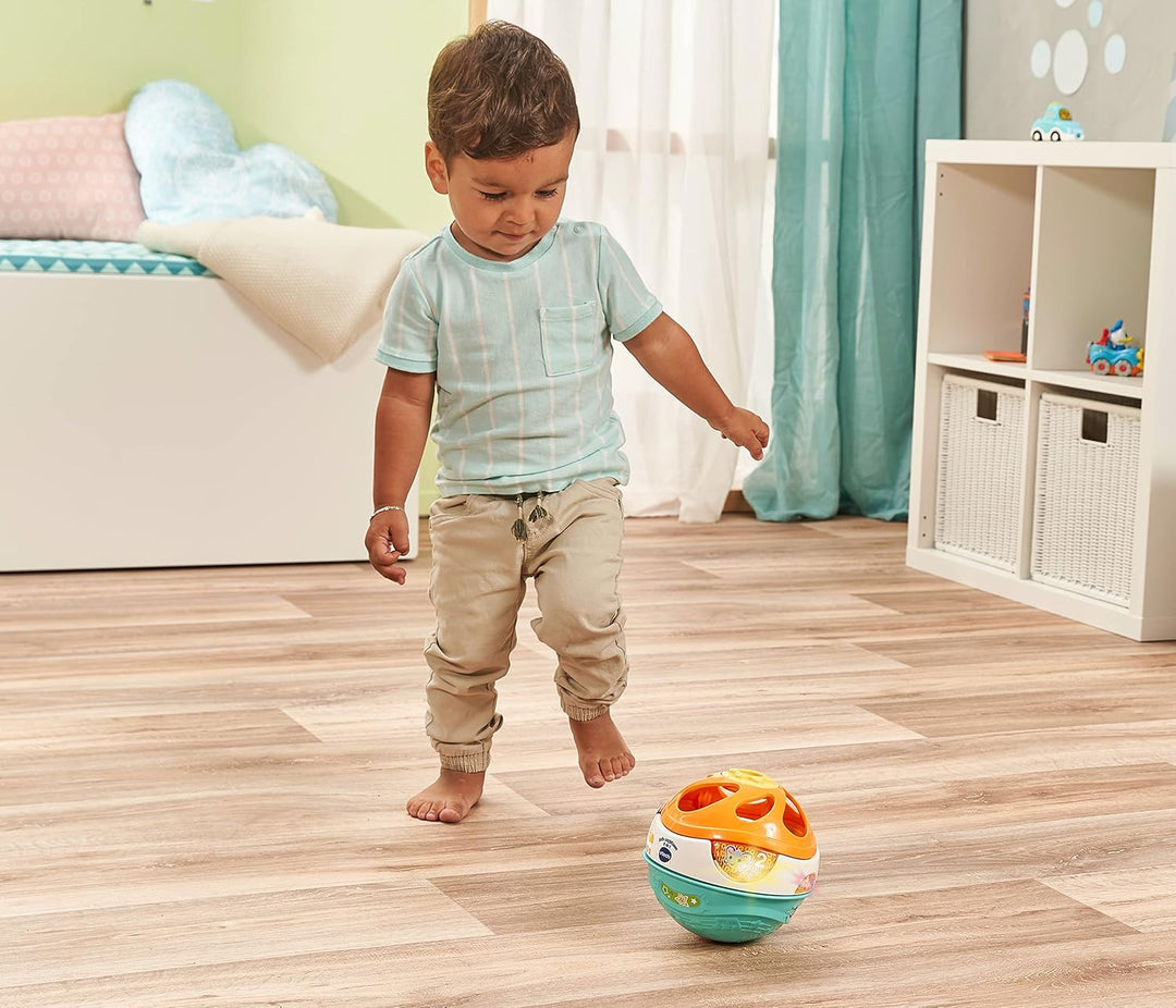 VTech Baby 3-in-1 Magischer Musikball – Interaktives Babyspielzeug, das sich von allein bewegt und M