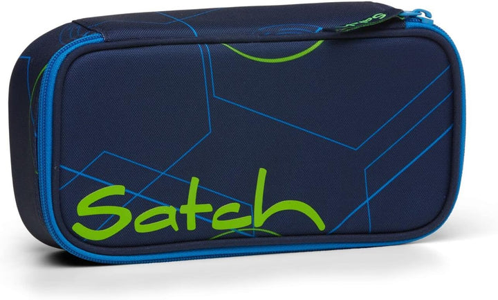 Satch Match Schulrucksack Set 2tlg. inkl. Schlamperbox Blue Tech, Blue Tech