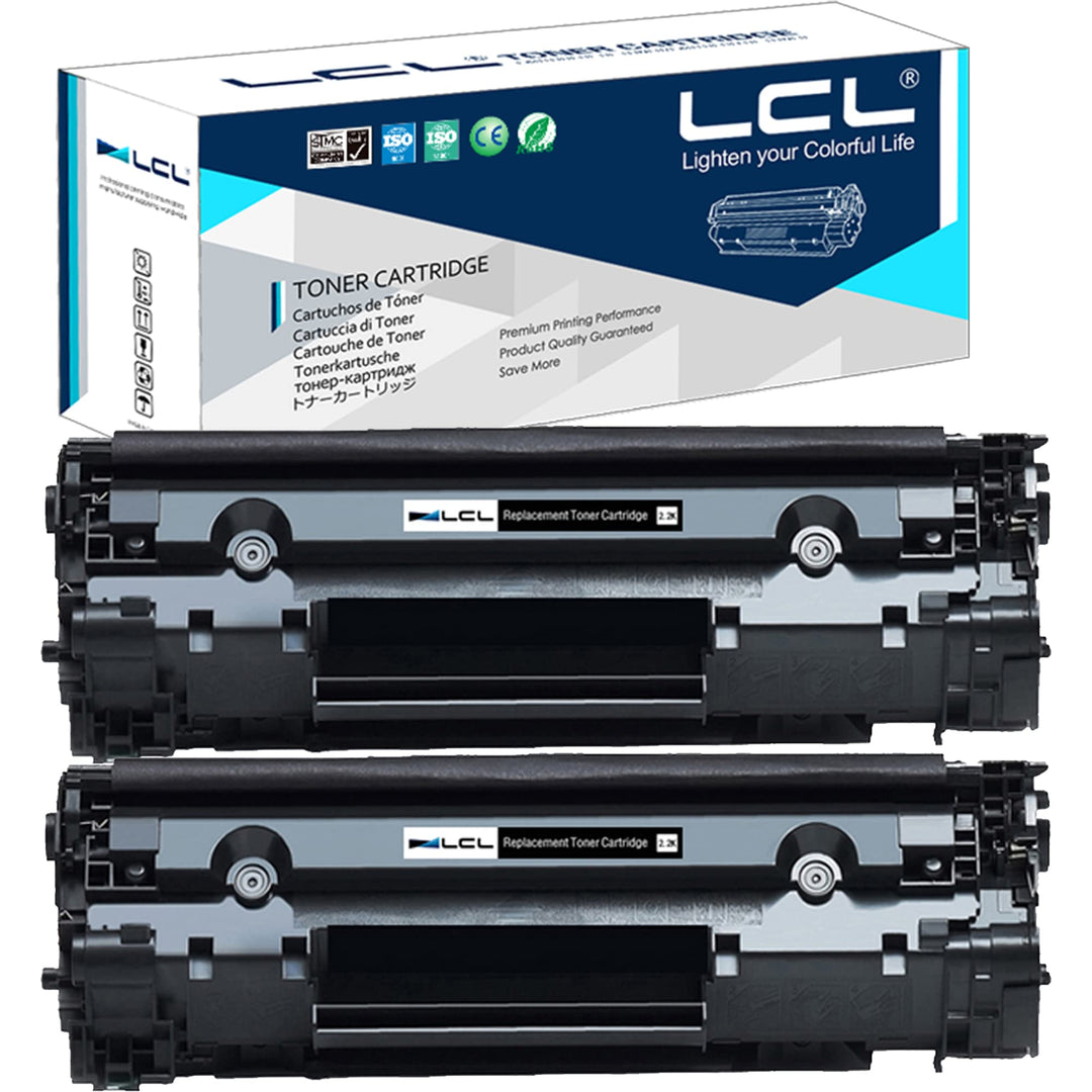 LCL Kompatibel Tonerkartusche 83X 283X CF283X High Yield (2 Schwarz) Ersatz für HP Laserjet /M126A/M
