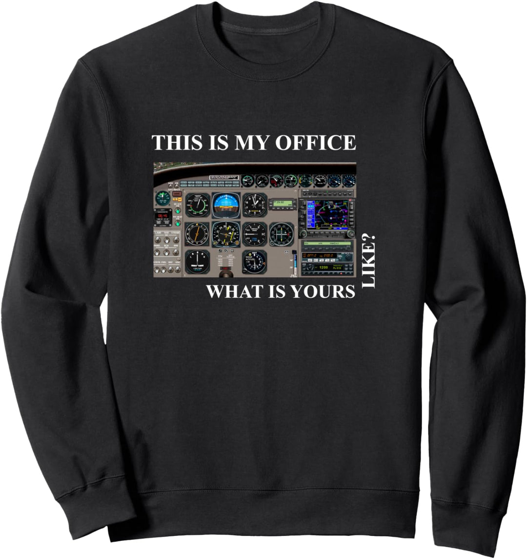 Aviation Pilot T-Shirt - Cessna 172 Cockpit Sweatshirt