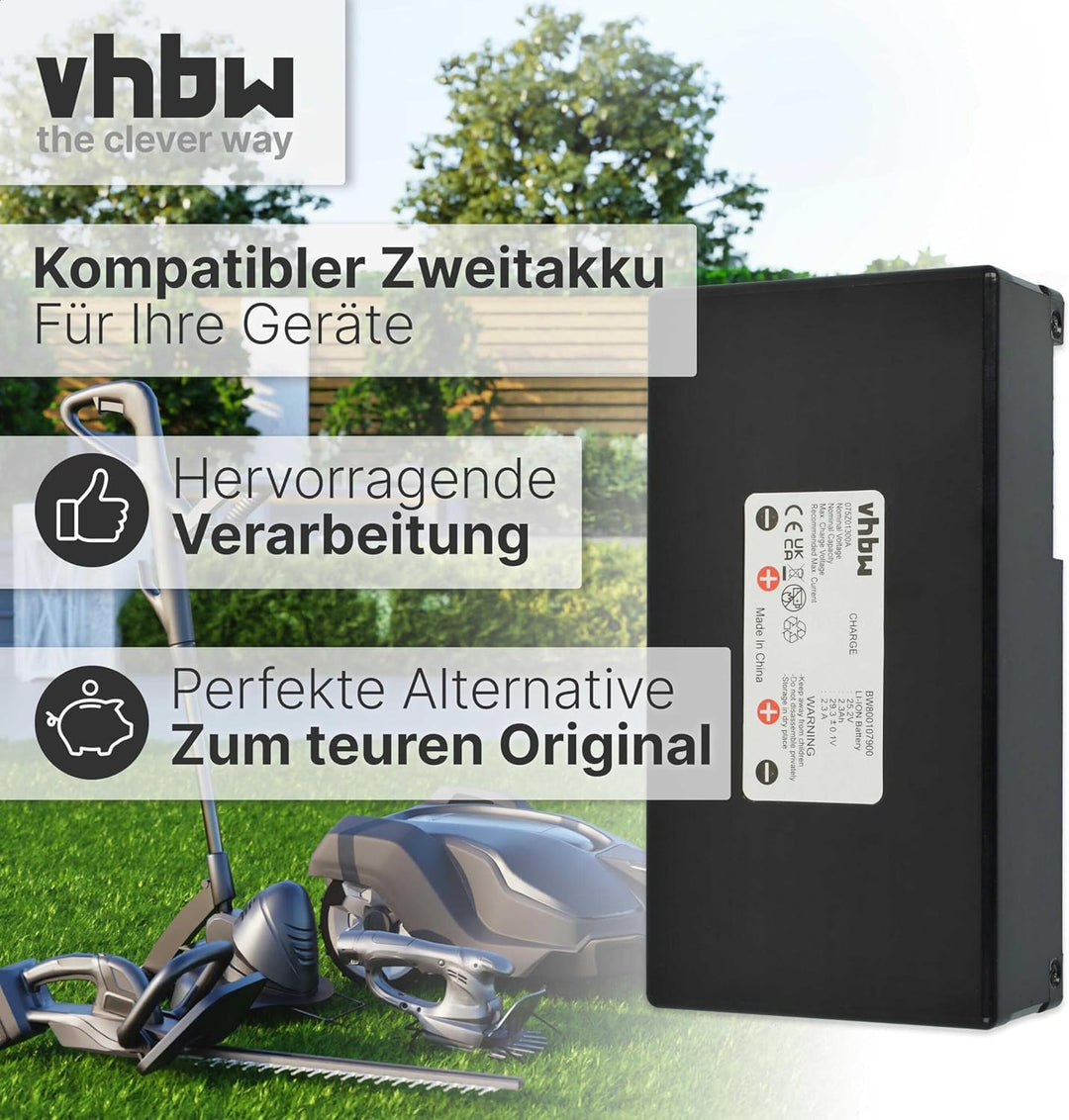 vhbw Akku kopmatibel mit Agro R800Li & Ambrogio Alex L20, L30 Elite, L50, L75, L85 Deluxe Edition Ra
