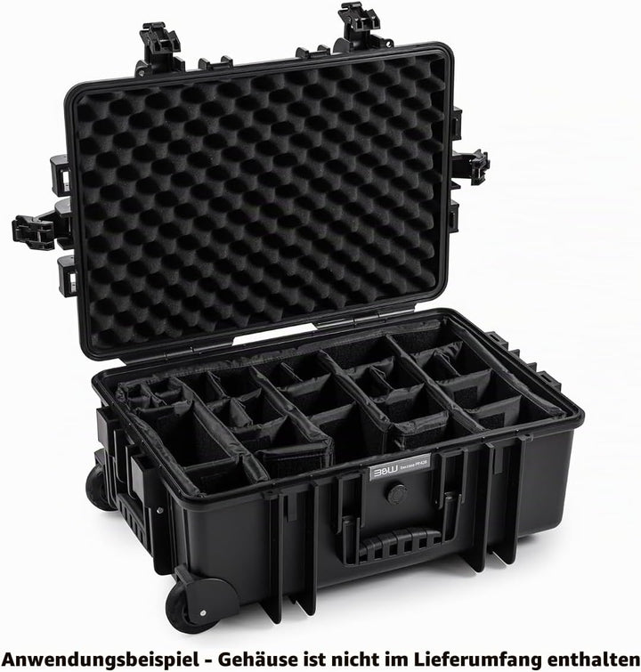Variable Facheinteilung für deinen robusten - B&amp;W Typ 6700 - Outdoor Transportkoffer Facheinteilung