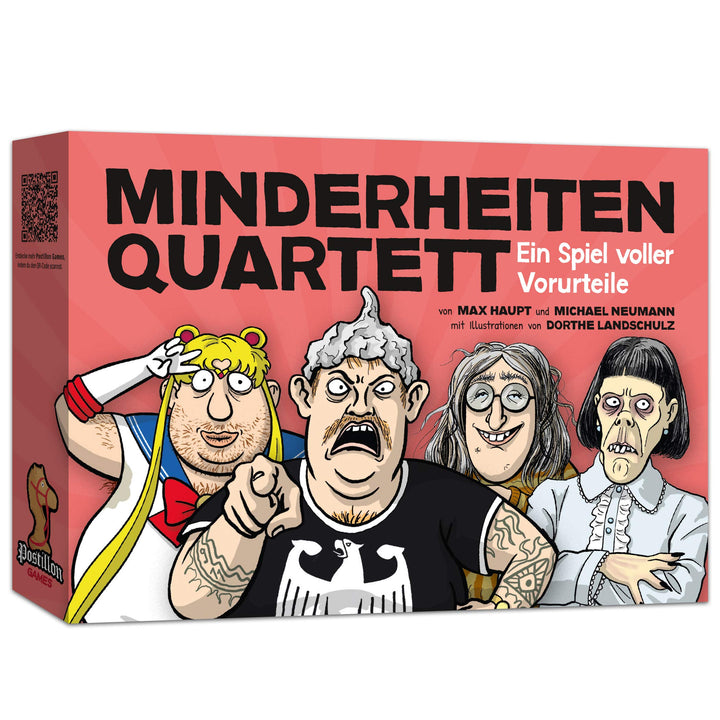 Postillon Games Minderheiten-Quartett, EIN Kartenspiel voller Vorurteile. Der Satire-Klassiker. 100%