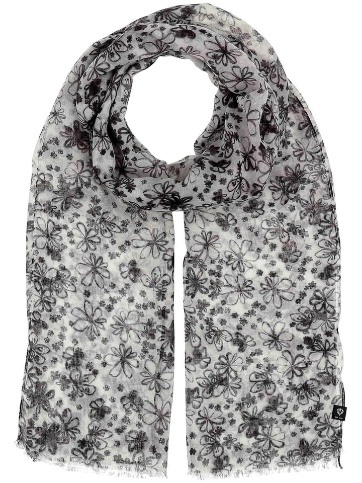 FRAAS Damen Schal mit Blumen-Muster - 50 x 180 cm - nachhaltig aus recyceltem Polyester - Perfekt fü