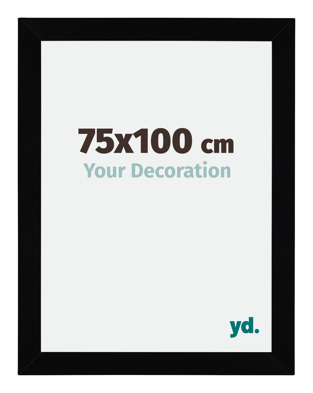 yd. Your Decoration - Bilderrahmen 75x100 cm - Bilderrahmen aus MDF mit Acrylglas - Antireflex - Aus