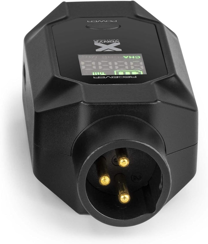 Power Dynamics WAT200R – XLR Funk Empfänger für Mikrofon Kabellos, 70m Reichweite, Wireless Funk Mik