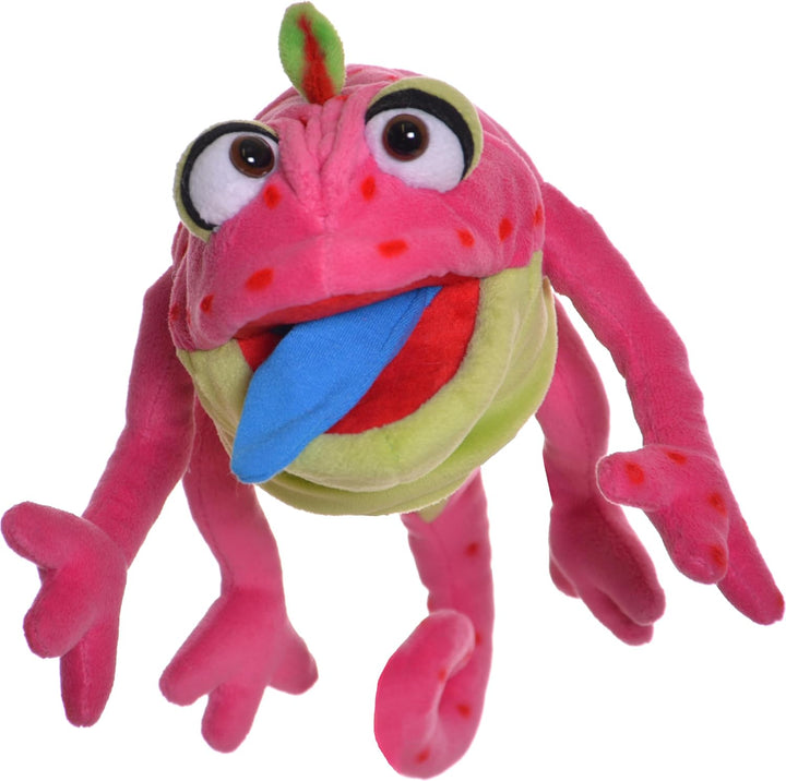 Living Puppets Wilhelminchen Chamäleon, Handpuppe aus hochwertigen Materialien in tollen Farben, Grö