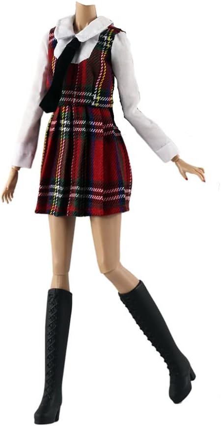 Puppenkleidung, 5 Sets, modische Outfits, Herbstkleider, Herbstkleidung, Windbreaker, Hose, Schuhe,