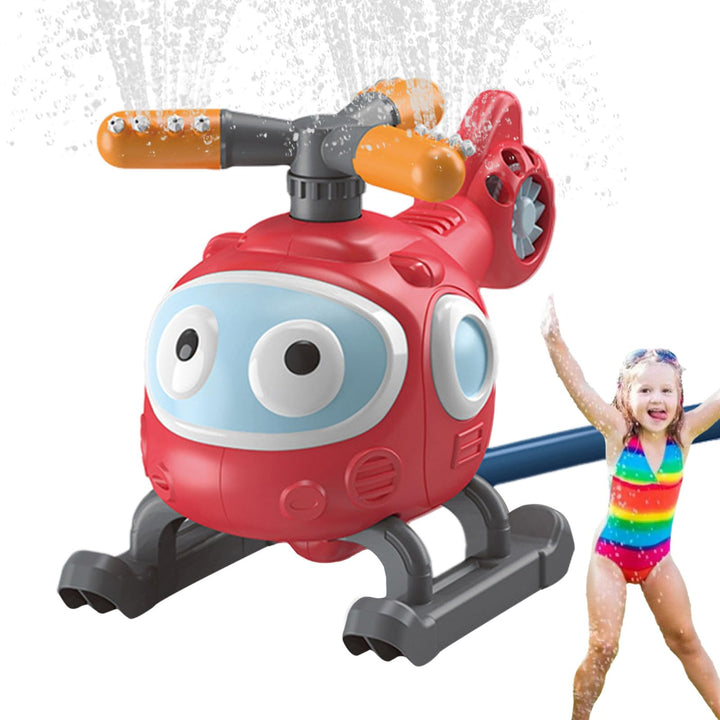 2-in-1-Wasserspray-Sprinkler-Baseball-Hubschrauber-Hubschrauber-Spielzeug für Kinder im Freien, 45 G