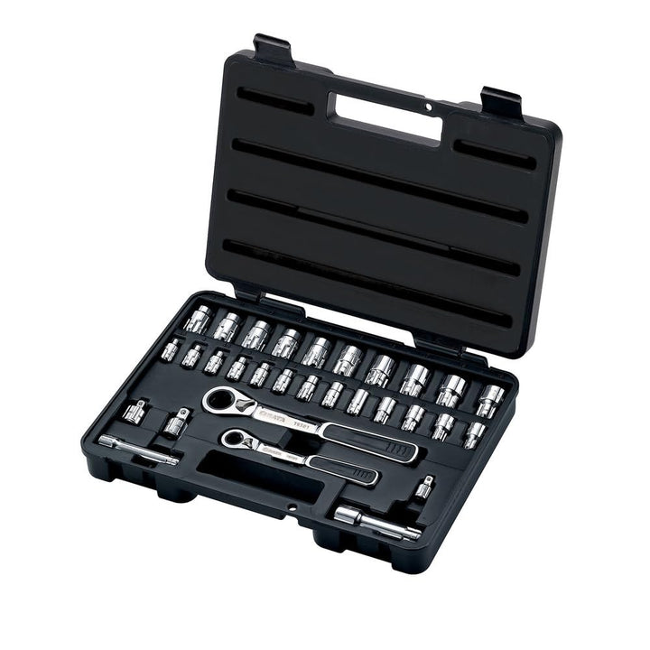 SATA Durchsteckschlüssel-Satz, 1/4' & 3/8' 30-teilig, 3,5-19 mm ST09132SJ (Ratschen-Durchsteckschlüs