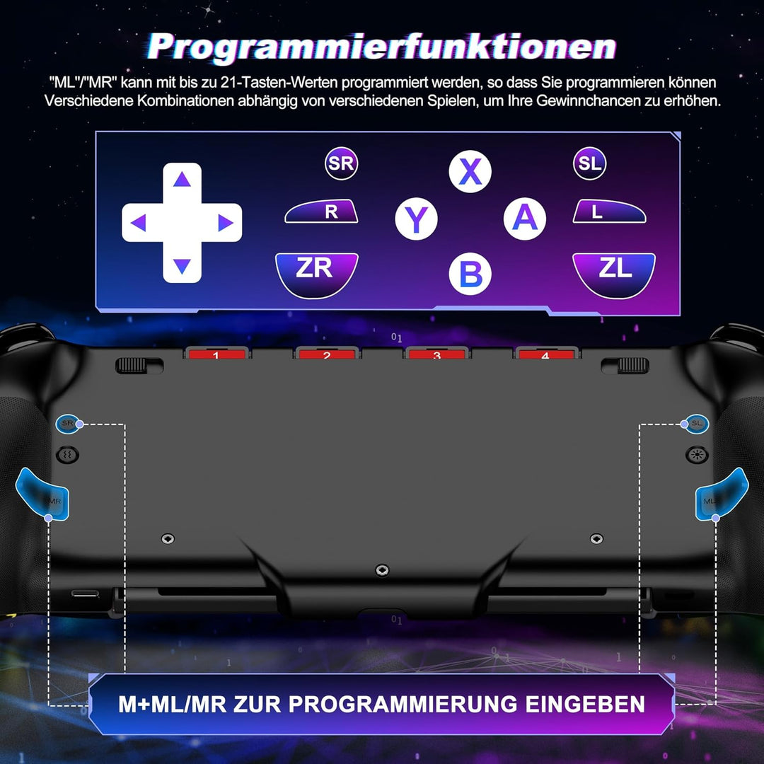 One-Piece Handheld Switch Controller, Wireless Switch Controller für Nintendo Switch Controller/OLED