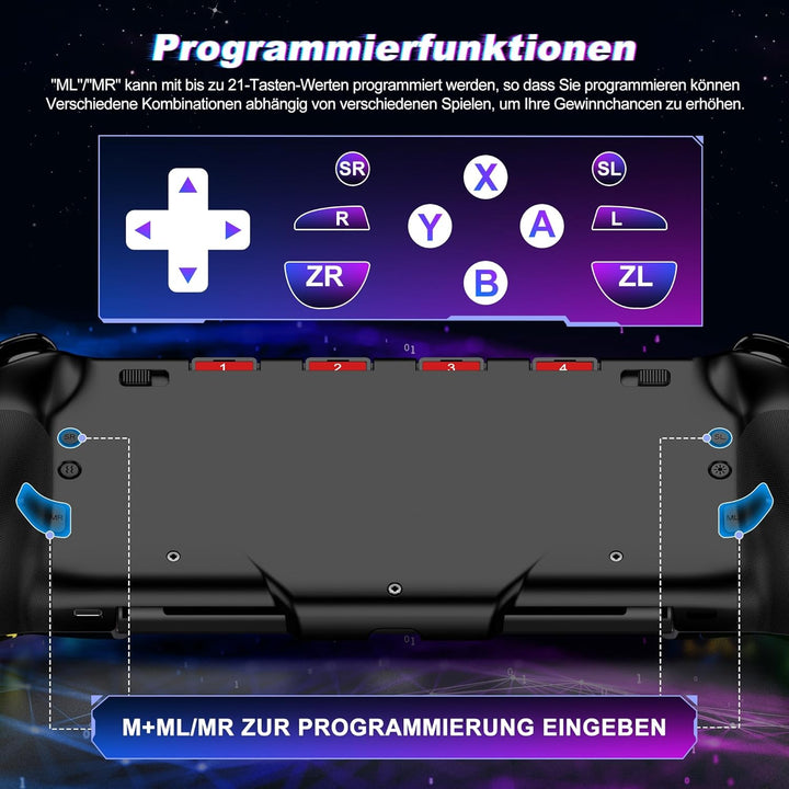 One-Piece Handheld Switch Controller, Wireless Switch Controller für Nintendo Switch Controller/OLED