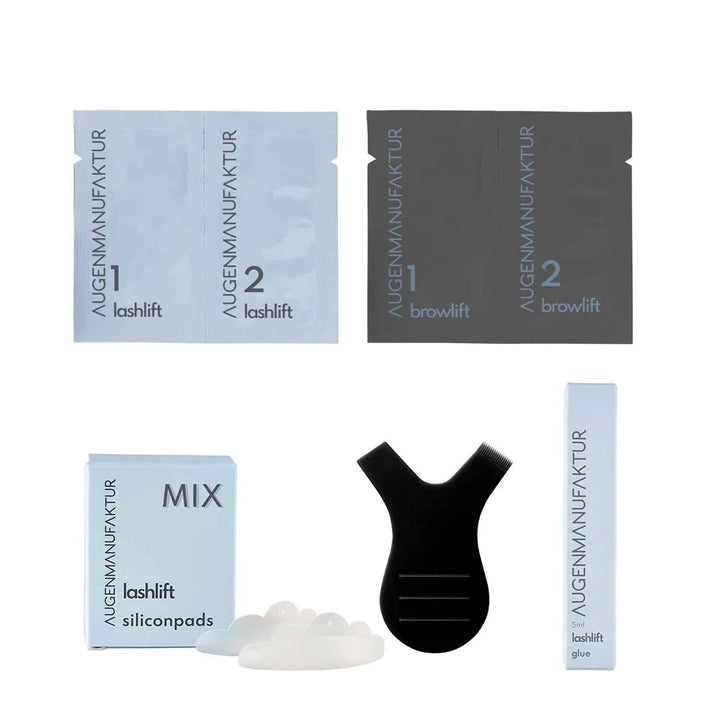 Augenmanufaktur Wimpern & Augenbrauen Lifting Kombi Kit - für voluminösere Lashes und Brows, sowie e