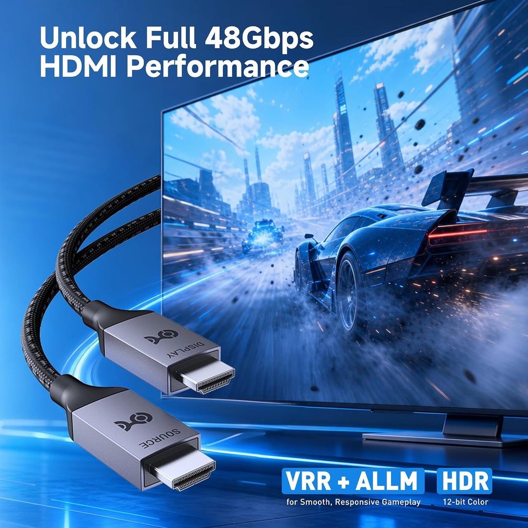 [Ultra-High-Speed-HDMI-zertifiziert] Cable Matters 10m aktives HDMI Kabel (8K HDMI Glasfaserkabel, G