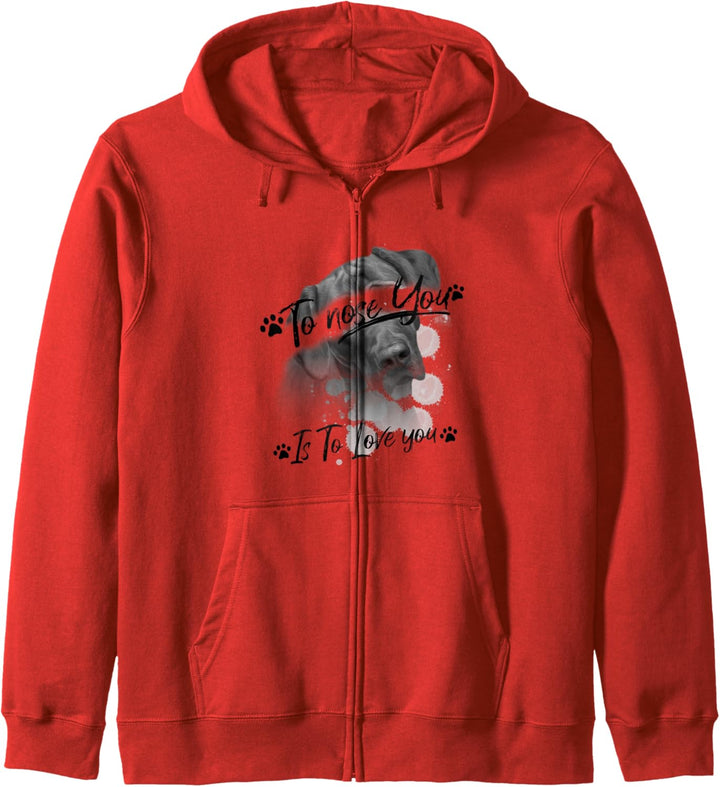 Rhodesian Ridgeback Hund Spruch Geschenk to Nose you Kapuzenjacke