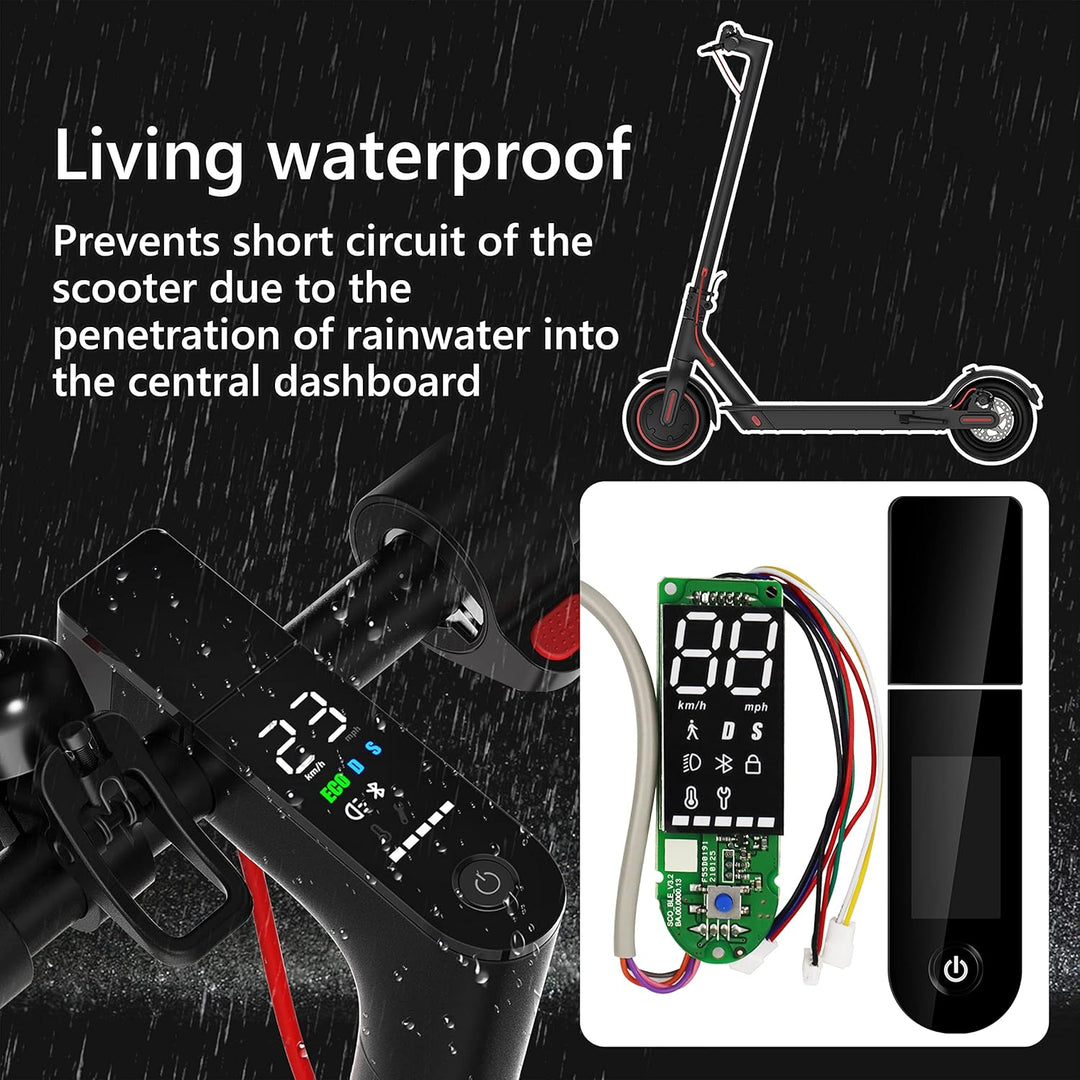 Yungeln Scooter Armaturenbrett mit Bluetooth V2.0 mit 3 Verbindungskabel Dashboard Platine + Abdecku