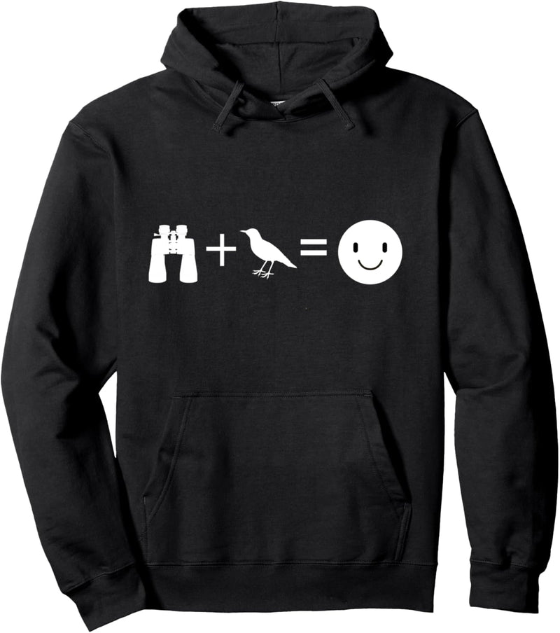 Birding Birdwatcher Gift Binoculars Bird Happy Face Pullover Hoodie