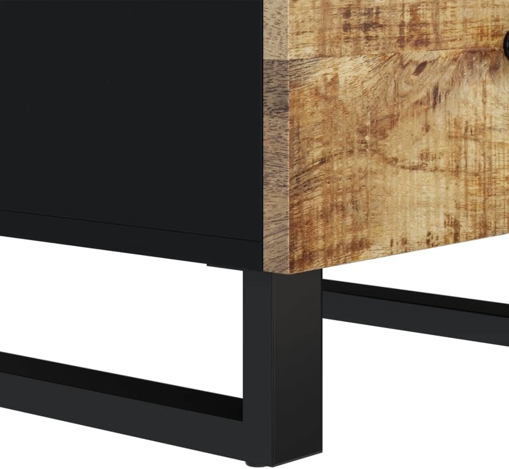 vidaXL Sideboard, Highboard mit 3 Schubladen, Kommode Beistellschrank mit Eisenbeinen, Wohnzimmersch