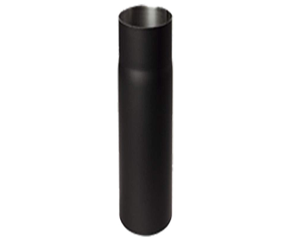 Bertrams 196712 Ofenrohr 2mm, 50cm Senotherm UHT-Hydro lackiert schwarz, durchmesser