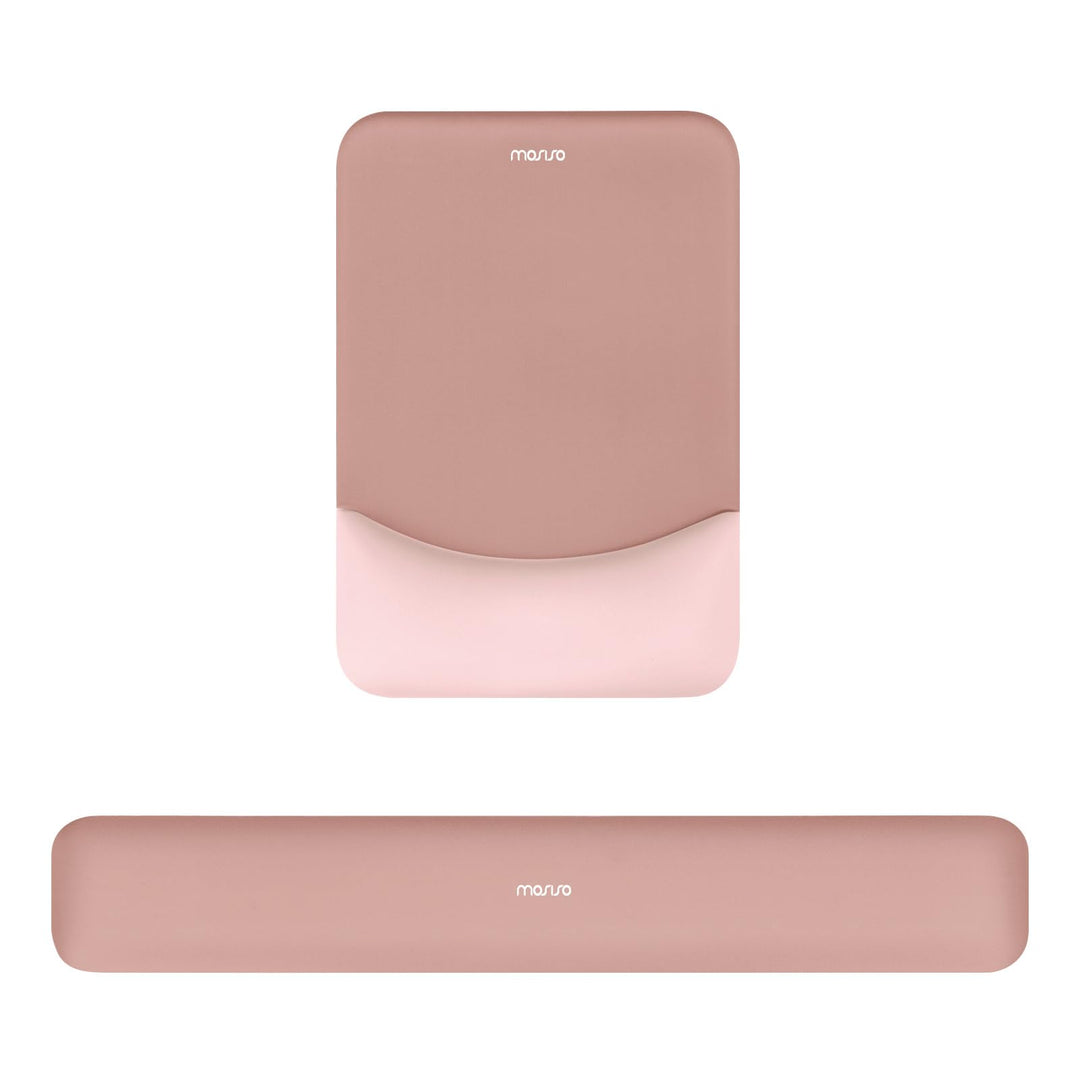 MOSISO Handgelenkstütze für Mauspad&Tastatur Set, Rechteckig Ergonomisch Mauspad Rutschfest Basis Ho