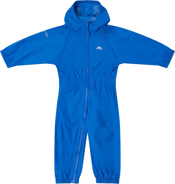 Trespass Unisex Kinder Button Regenanzug 12-18 Monate Blau, 12-18 Monate Blau