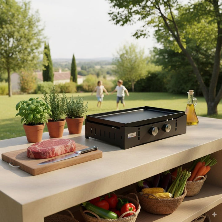 LE MARQUIER Grillplatte Ora Gas 260, schwarz