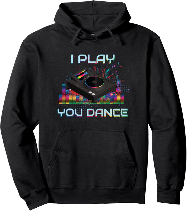 Ich spiel Ihr Tanzt DJ Djane CD Player Pullover Hoodie