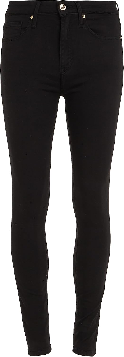 Tommy Hilfiger Damen Heritage Como Skinny Rw Jeanshosen 25W / 28L Schwarz (Masters Black), 25W / 28L