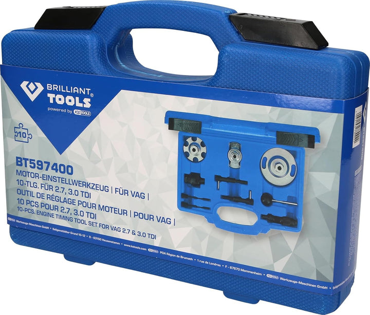 BRILLIANT TOOLS BT597400 Motor-Einstellwerkzeug-Satz für VAG 2.7, 3.0 TDI [Powered by KS TOOLS]