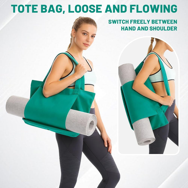 Yogatasche, Sporttasche Damen & Herren, Wasserdicht Gym Tasche, Yogamatte Tasche mit Nassfach & Klet