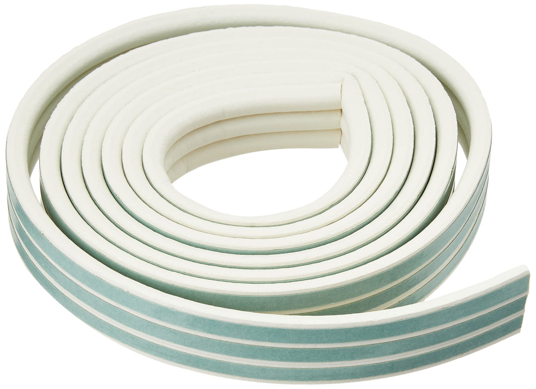 Dichtungsprofil selbstklebend, Typ D, Kunststoff weiss, 1 Stück = 7,5 Meter ; 1 Stück