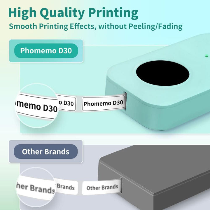 Phomemo D30 Bluetooth Etikettendrucker-Tragbarer Mini Thermo Bluetooth Etikettendrucker-Einfache Ver