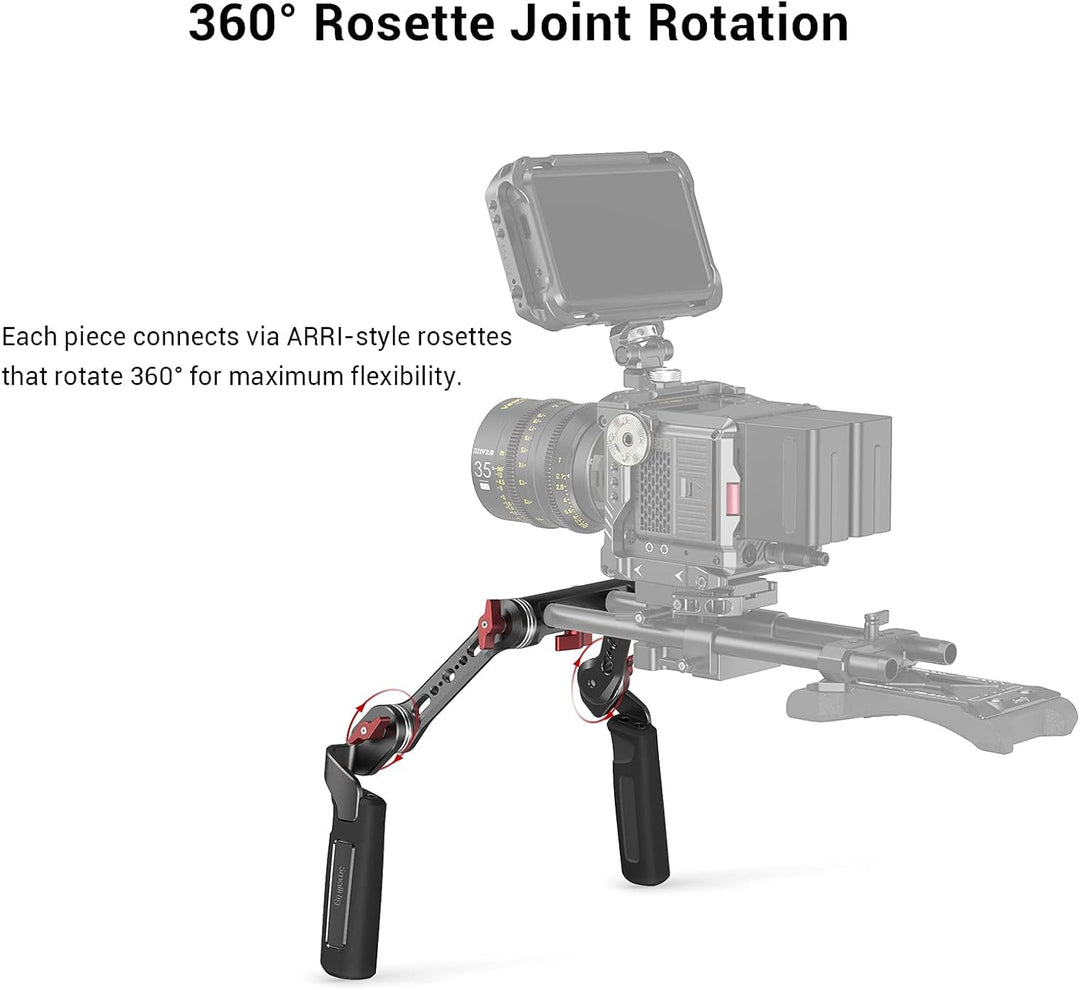 SMALLRIG Shoulder Rig Handle Kit mit Rosette für DSLR Kamera Rig- 2002