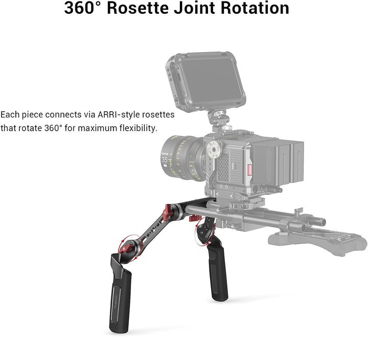 SMALLRIG Shoulder Rig Handle Kit mit Rosette für DSLR Kamera Rig- 2002