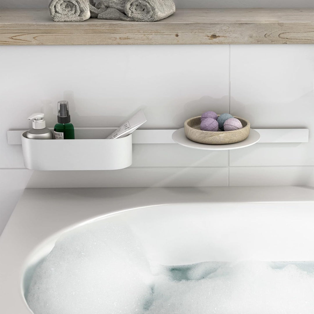 hansgrohe WallStrois - Badewannenset, Zubehör Set für die Badewanne ohne bohren, Badezimmer Set 3-te