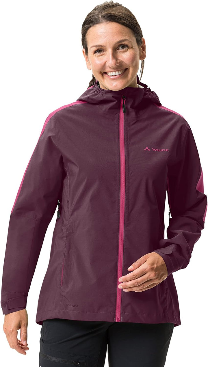 VAUDE Damen Women's Moab Rain Jacket Ii Jacke, cassis