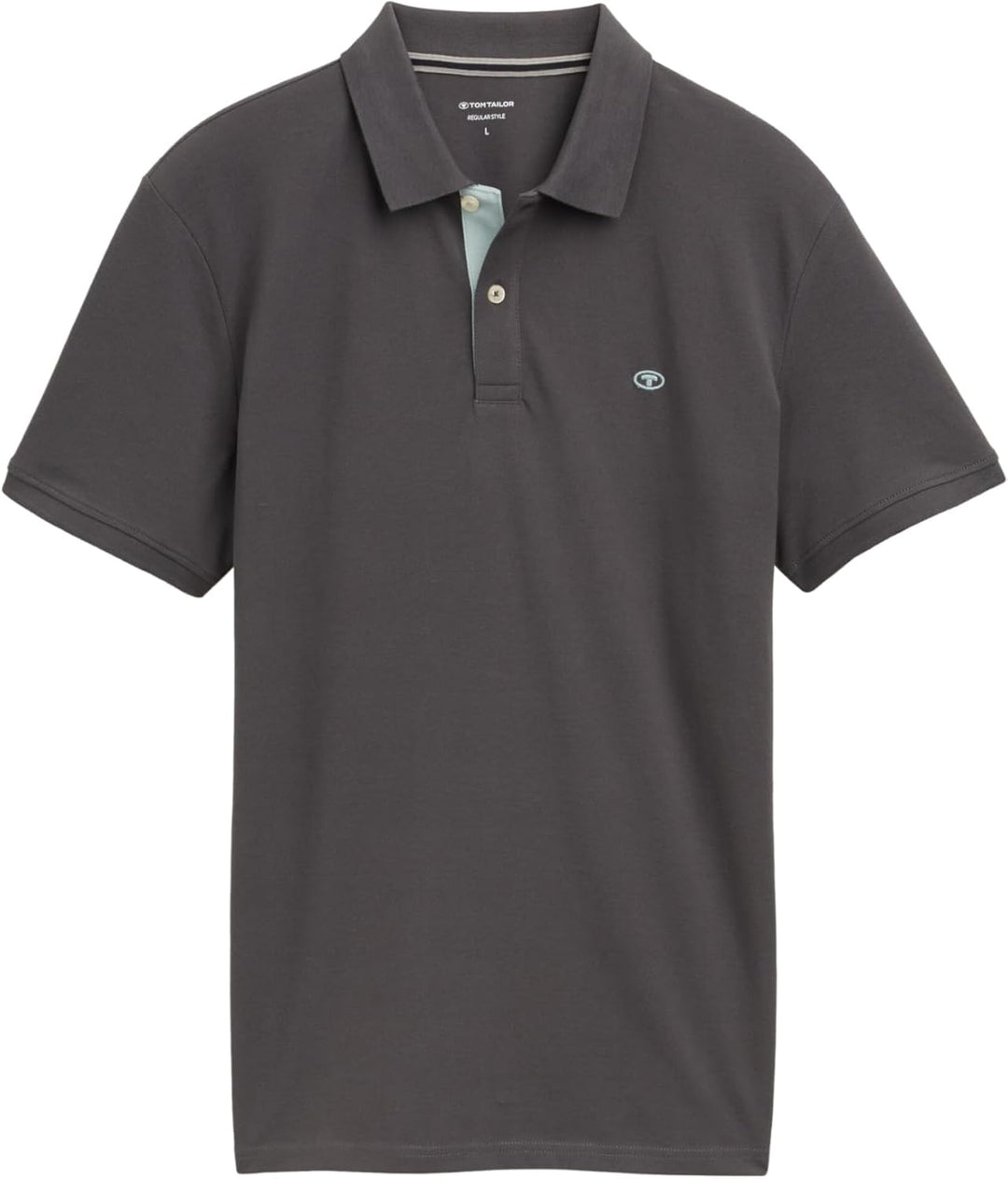 Tom Tailor Herren Piqué Poloshirt aus Baumwolle S 10307 - Dark Shadow, S 10307 - Dark Shadow