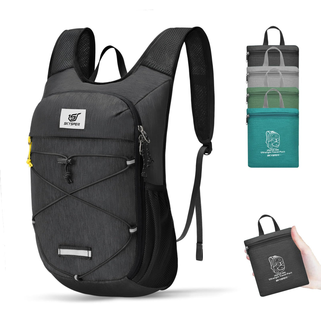 SKYSPER Rucksack Damen 10L Tagesrucksack Ultraleicht Daypack Wanderrucksack für Wandern Reisen Städt