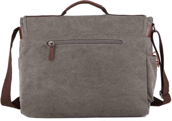 Neuleben Vintage Gross Umhängetasche Schultertasche 17 Zoll Laptoptasche Canvas Messenger Bag Damen