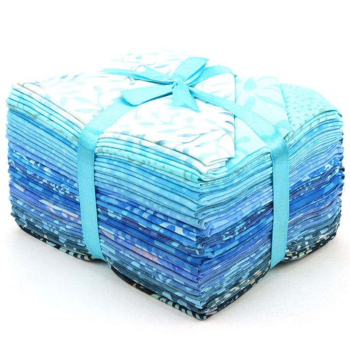 LoudElephant Stoffbündel aus Baumwolle, vorgeschnitten, Fat Quarter, Blau, Blau