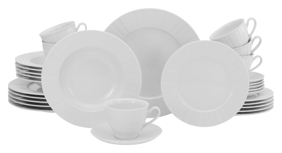 CreaTable, 17609, Serie Barcelona, Geschirrset, Kombiservice 30 teilig, Kombiservice 30 teilig